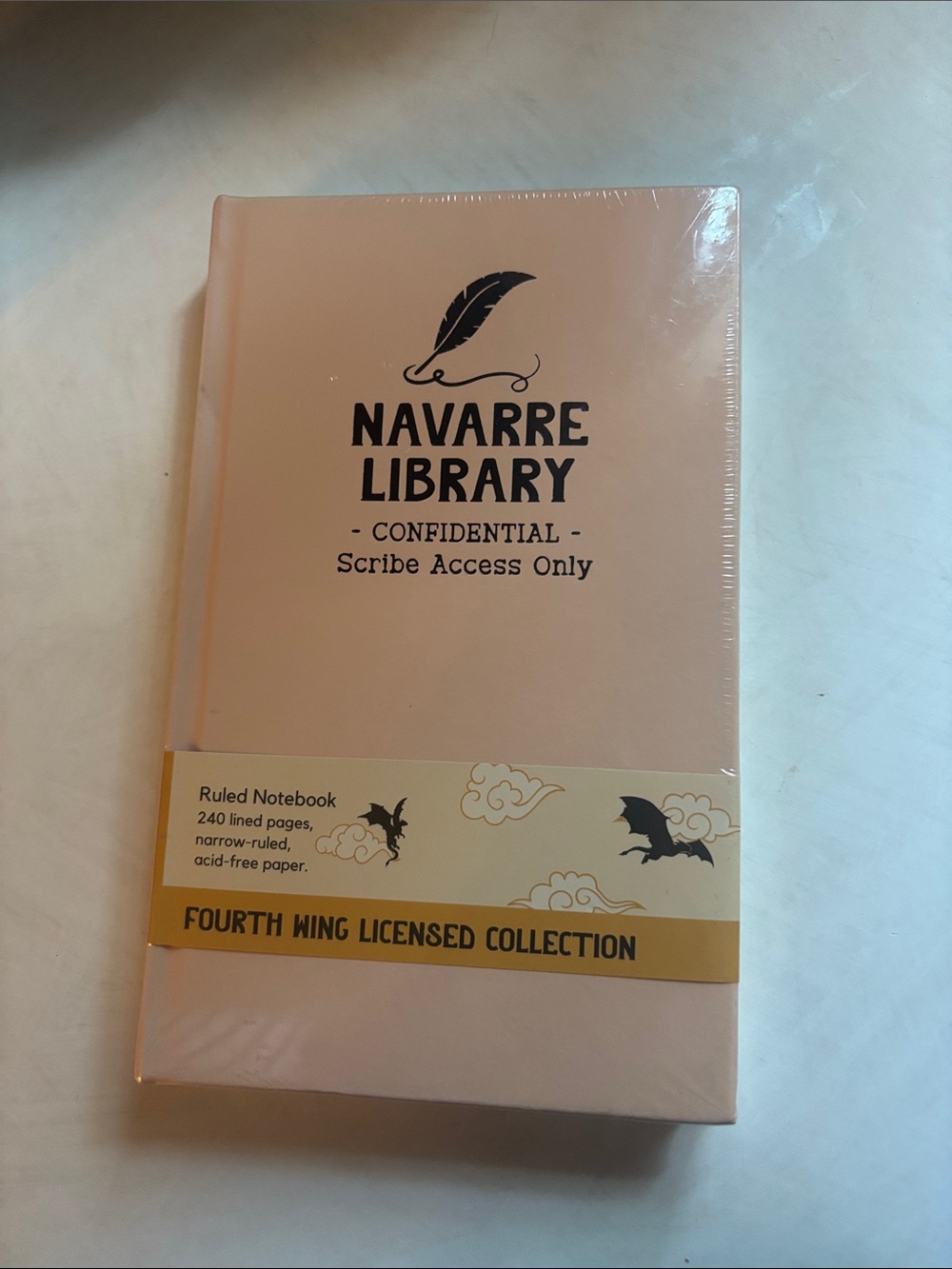 Navarre Library Confidential Notebook - Blush Pink